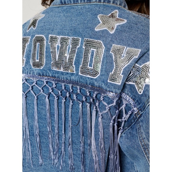 BLUE VELVET Howdy Jean Jacket S M L - Picture 5 of 12